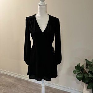 Black wrap dress